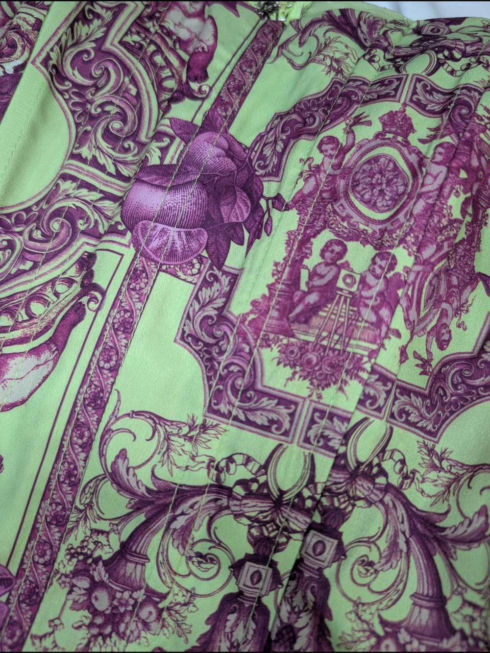 PrettyLittleThing Renaissance Corset Top Fairy Core Modern Boho Toile Regency - Picture 12 of 14